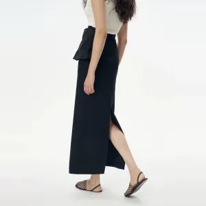 High-Waist Buckle Skirt