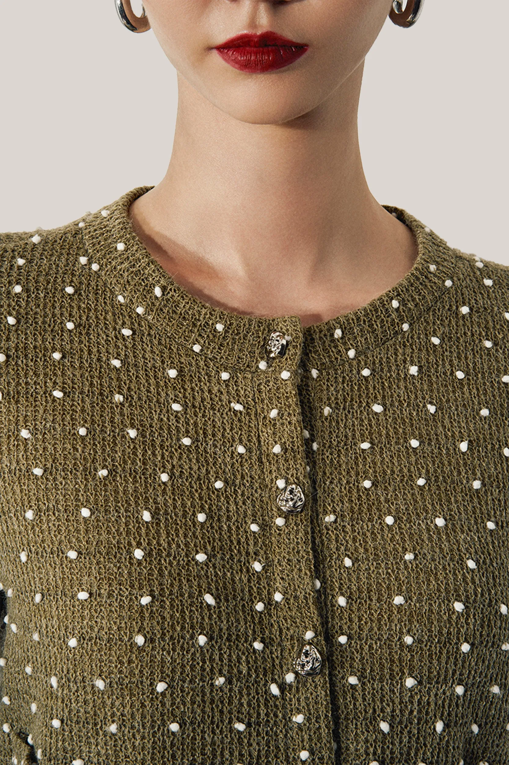 HOBB • Savannah Straight Jewel Neck Cotton Jacket