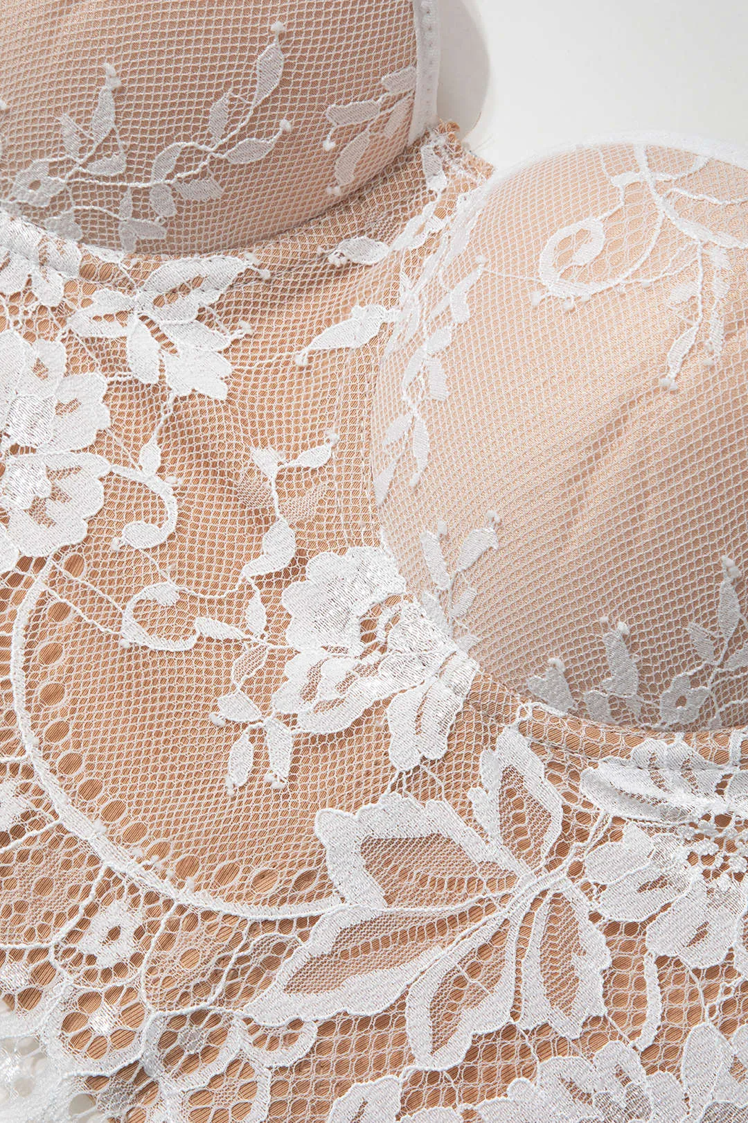 Hook And Eye Lace Bustier Cami Top