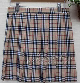 Hot Midi Pleated Women Skirts High Waist Pink A-Line Short Skirts Uniforms School Tartan Plaid Skirt Saias