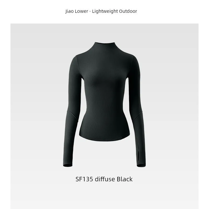 [Hu Ke Recommend] Women's Undershirt with Half Turtleneck under Banana Fall and Winter New Arrival