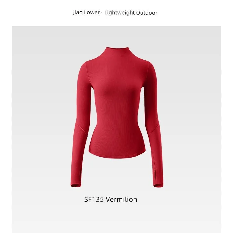 [Hu Ke Recommend] Women's Undershirt with Half Turtleneck under Banana Fall and Winter New Arrival