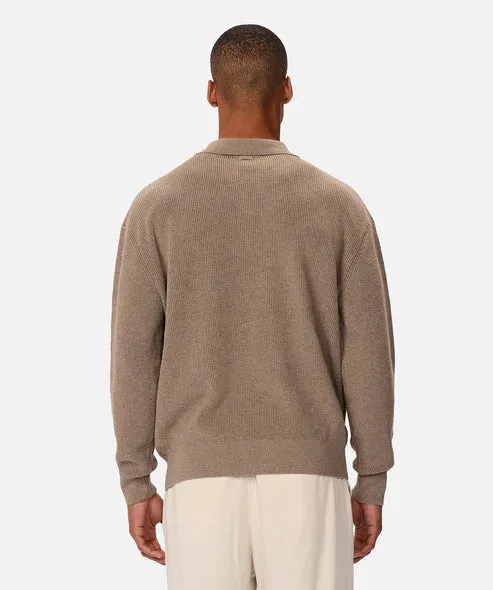 INDUSTRIE - The New England Polo Knit - Walnut
