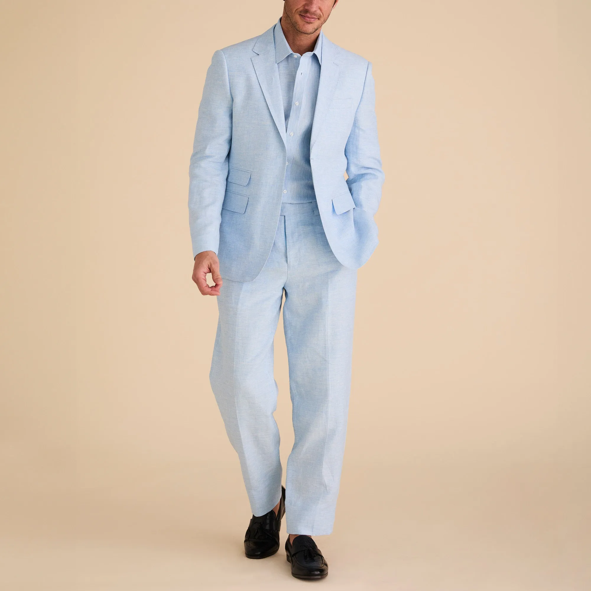 Inserch Slim Fit 100% Linen Blazer – Lightweight Summer Jacket