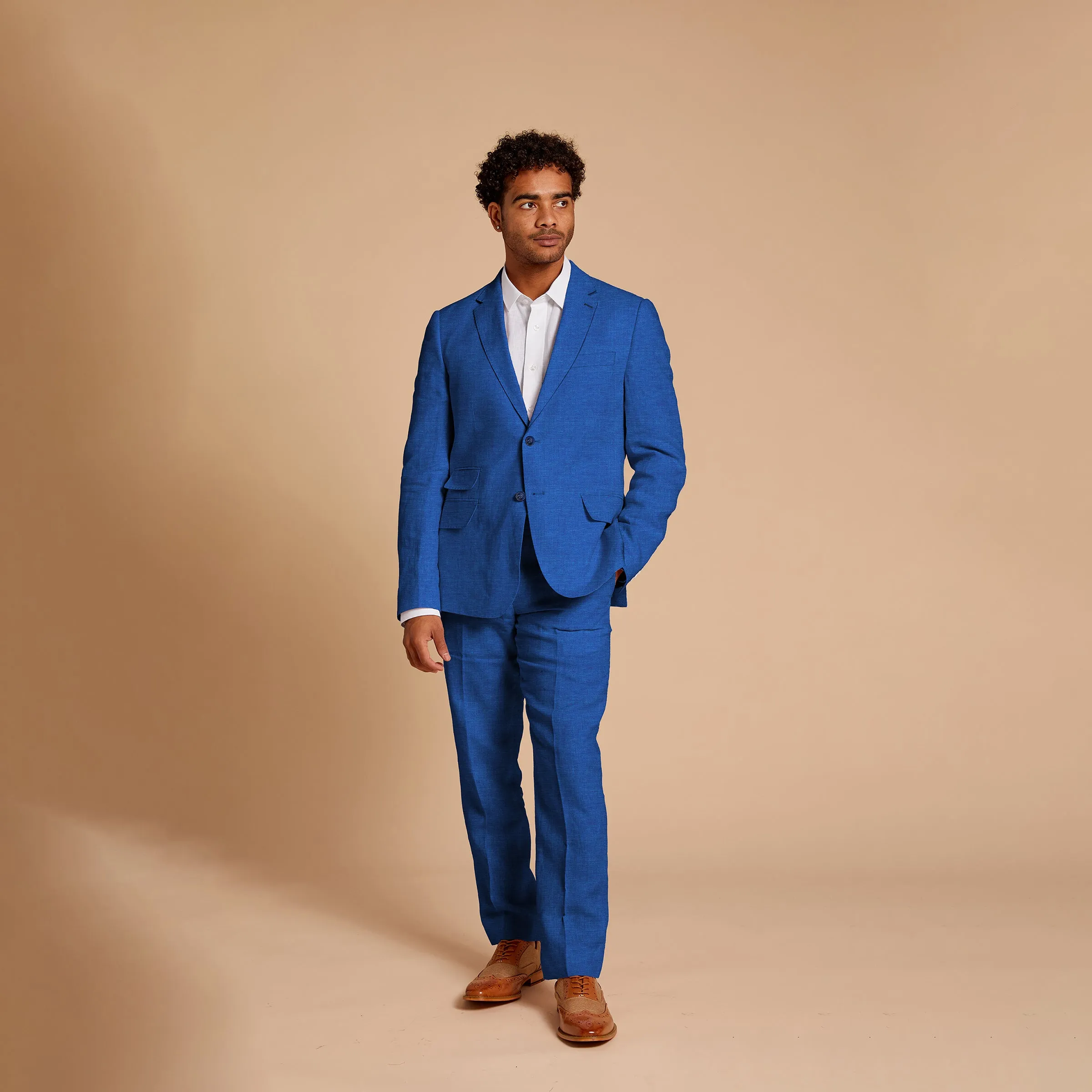 Inserch Slim Fit 100% Linen Blazer – Lightweight Summer Jacket
