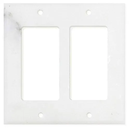 Italian Calacatta Gold Marble Switch Plate Cover, Polished (2 ROCKER)