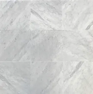 Italian Carrara White (Bianco Carrara) Marble 12" X 12" Field Tile, Polished - A3 (Lot of264 pcs. (264 sq. ft.)