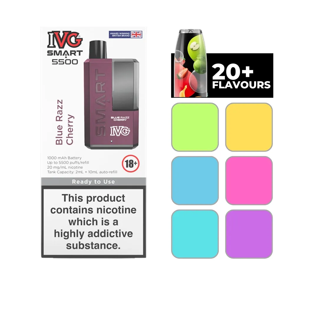 IVG Smart 5500 Blue Razz Cherry