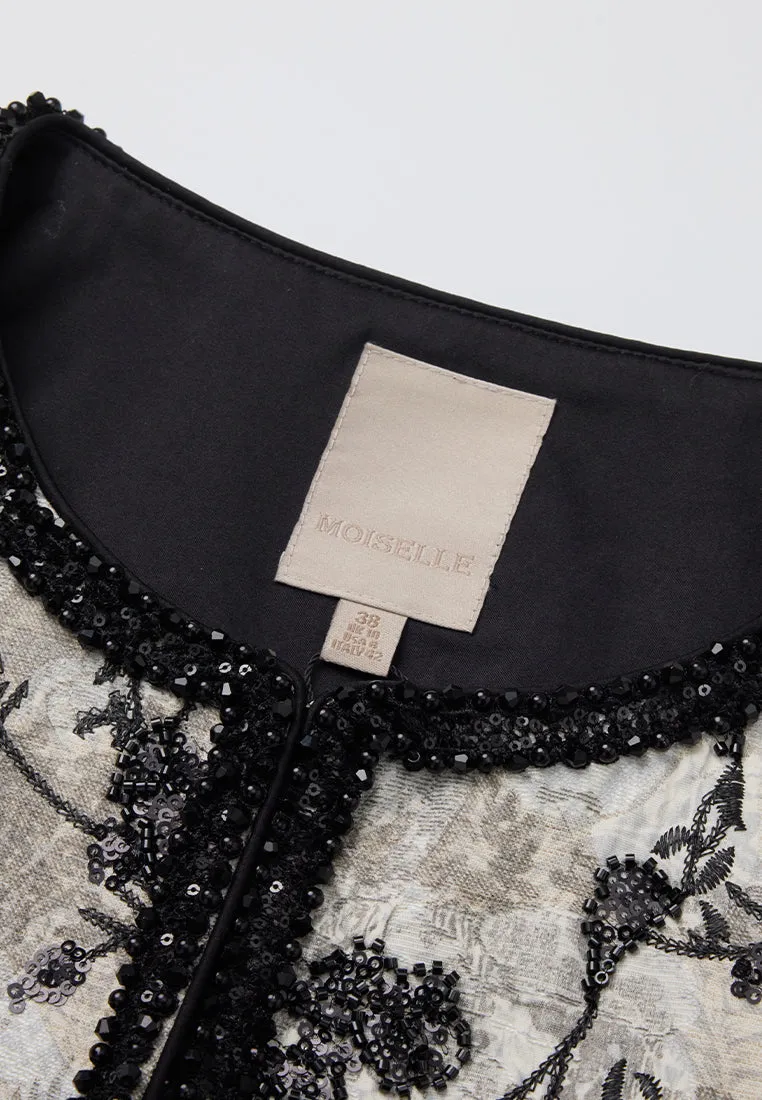 Jacquard Embroidery-&-sequin-detail Jacket