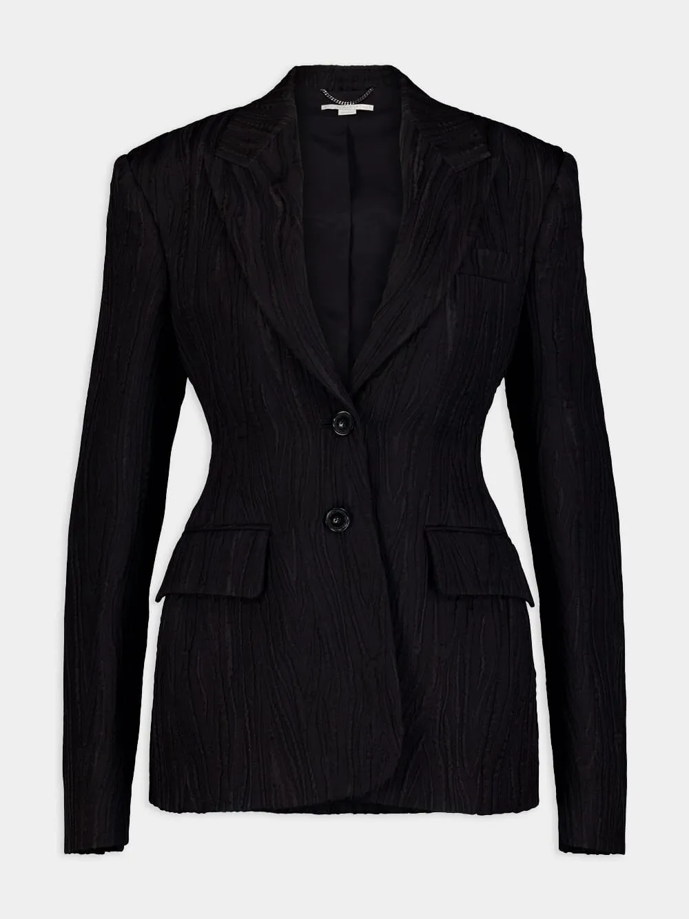 Jacquard Single-Breasted Blazer