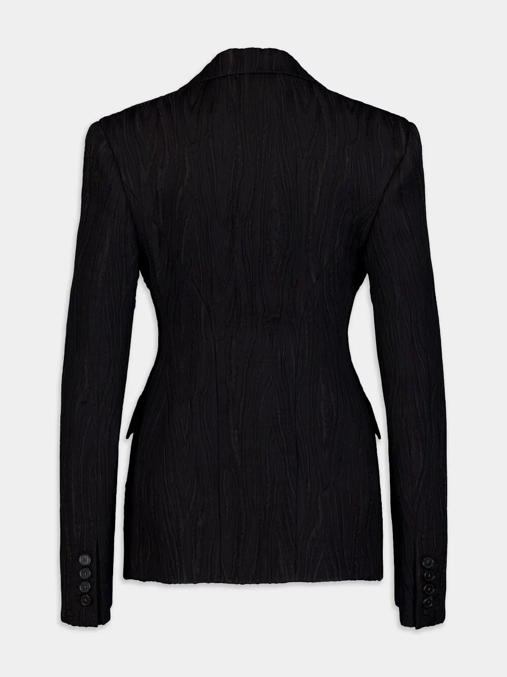 Jacquard Single-Breasted Blazer