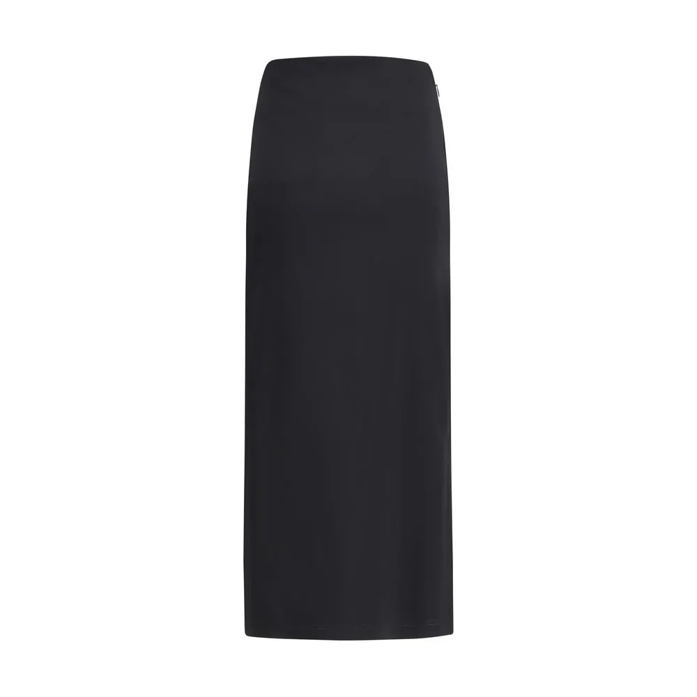 Jacquemus Sablier Draped Midi Skirt