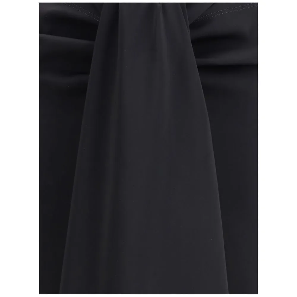 Jacquemus Sablier Draped Midi Skirt