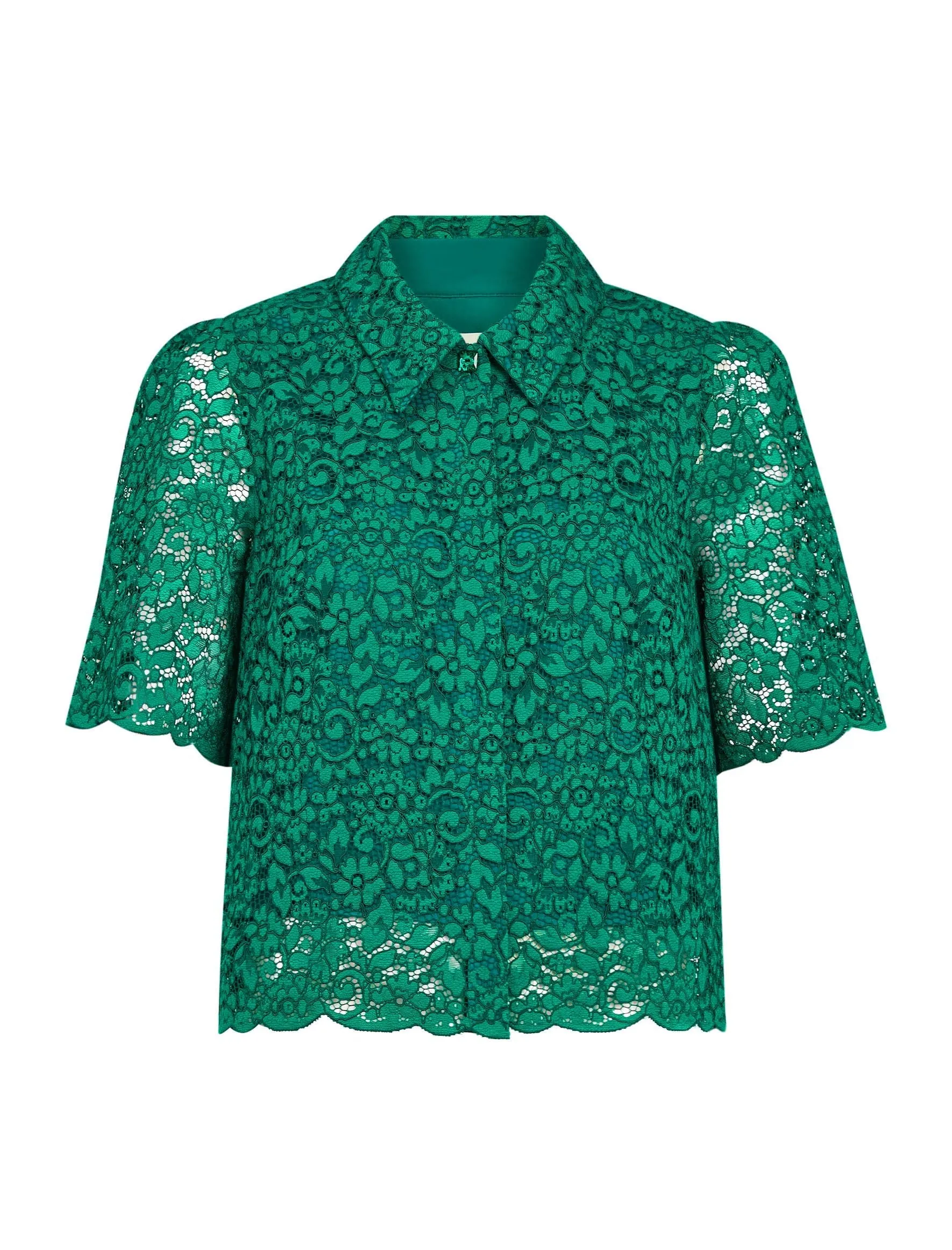 Jacquie Lace Maxi Skirt - Emerald Green
