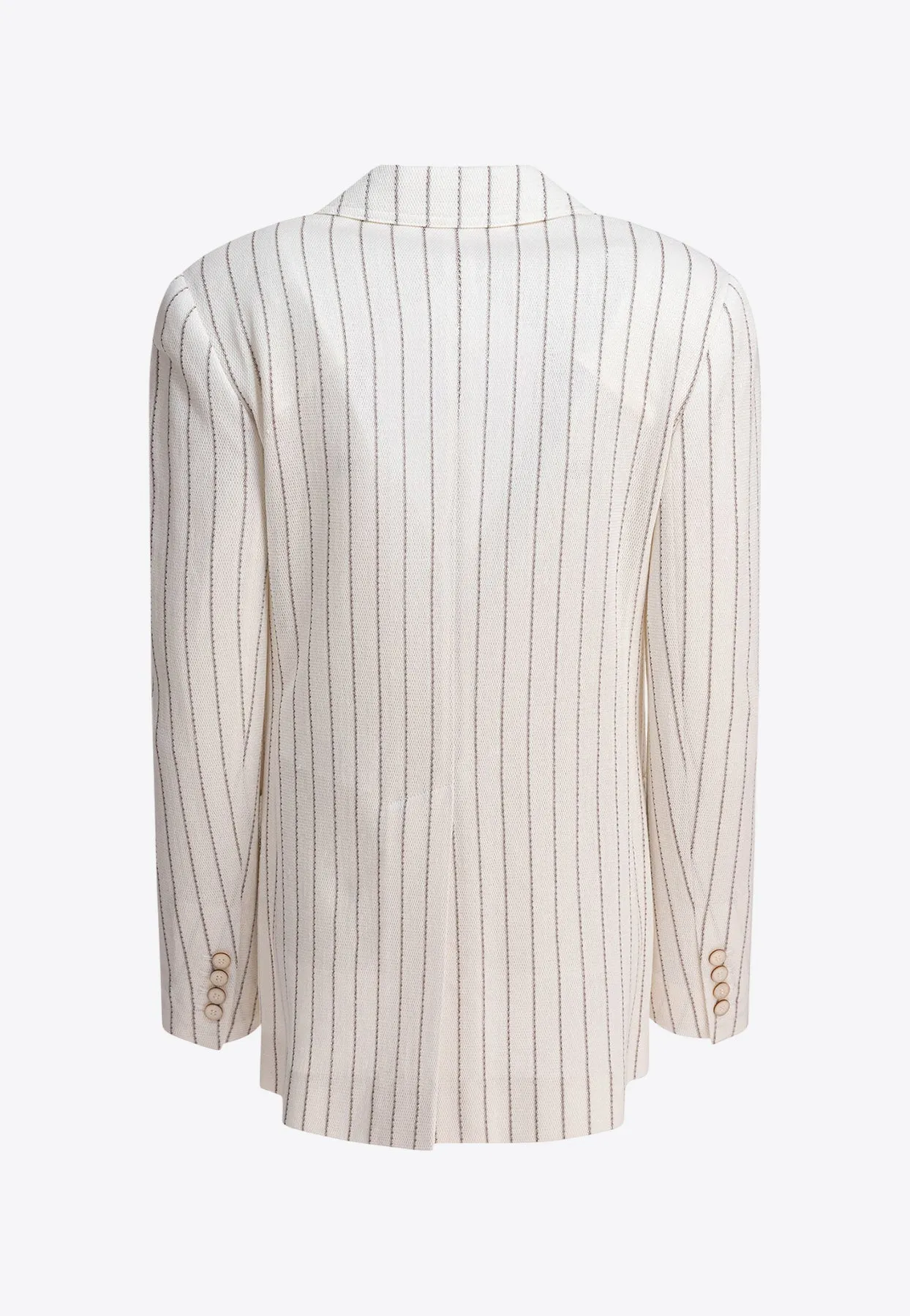 Jadi Single-Breasted Striped Blazer