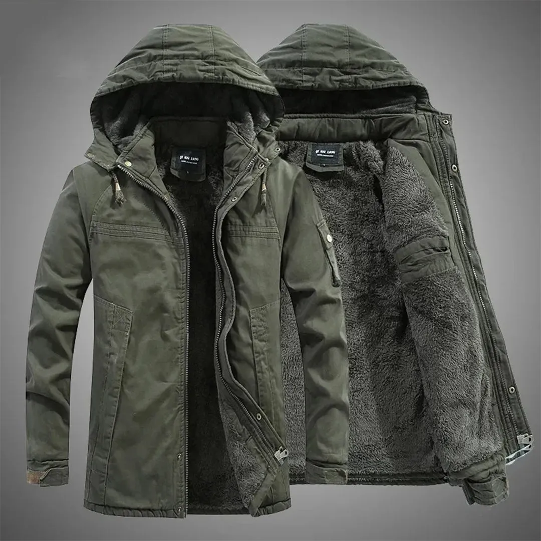 James/ Cozy fleece jacket with hood