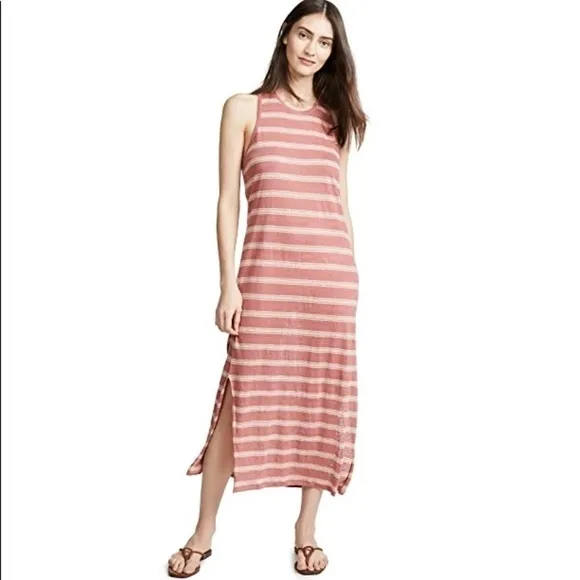 Joie NWT Twist-Back Linen Jersey Tank Dress, Small