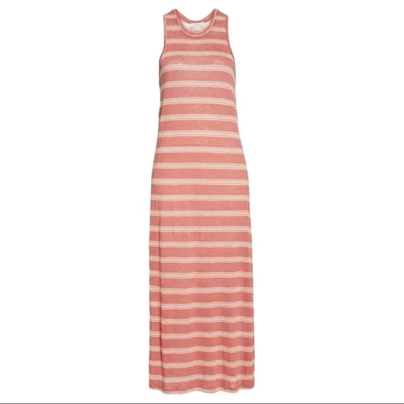 Joie NWT Twist-Back Linen Jersey Tank Dress, Small