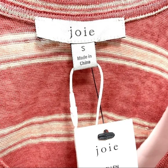 Joie NWT Twist-Back Linen Jersey Tank Dress, Small