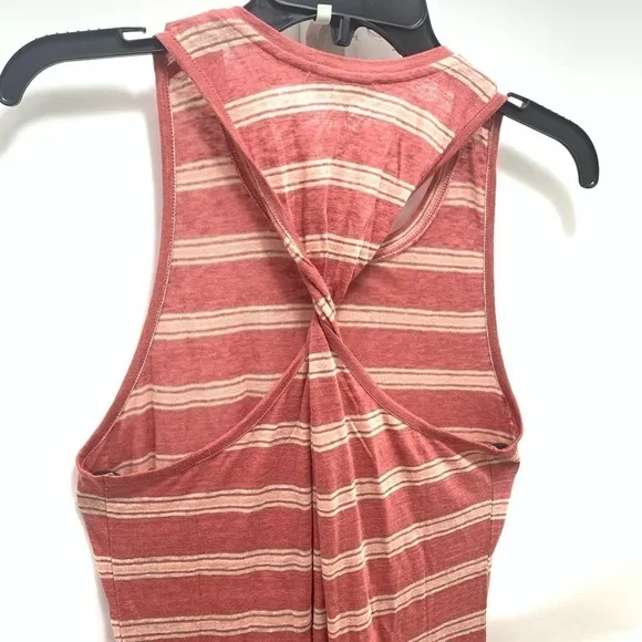 Joie NWT Twist-Back Linen Jersey Tank Dress, Small