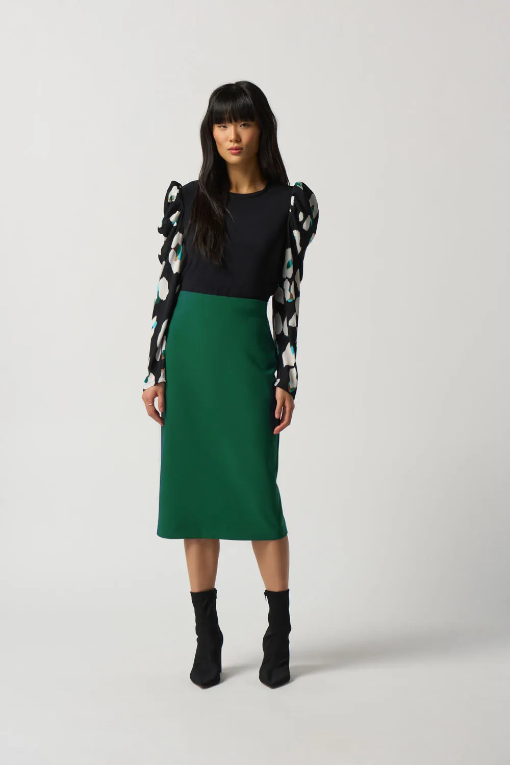 Joseph Ribkoff True Emerald Pencil Skirt Style 163083TT