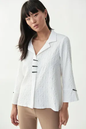 Joseph Ribkoff White Cropped Blazer Style 221015