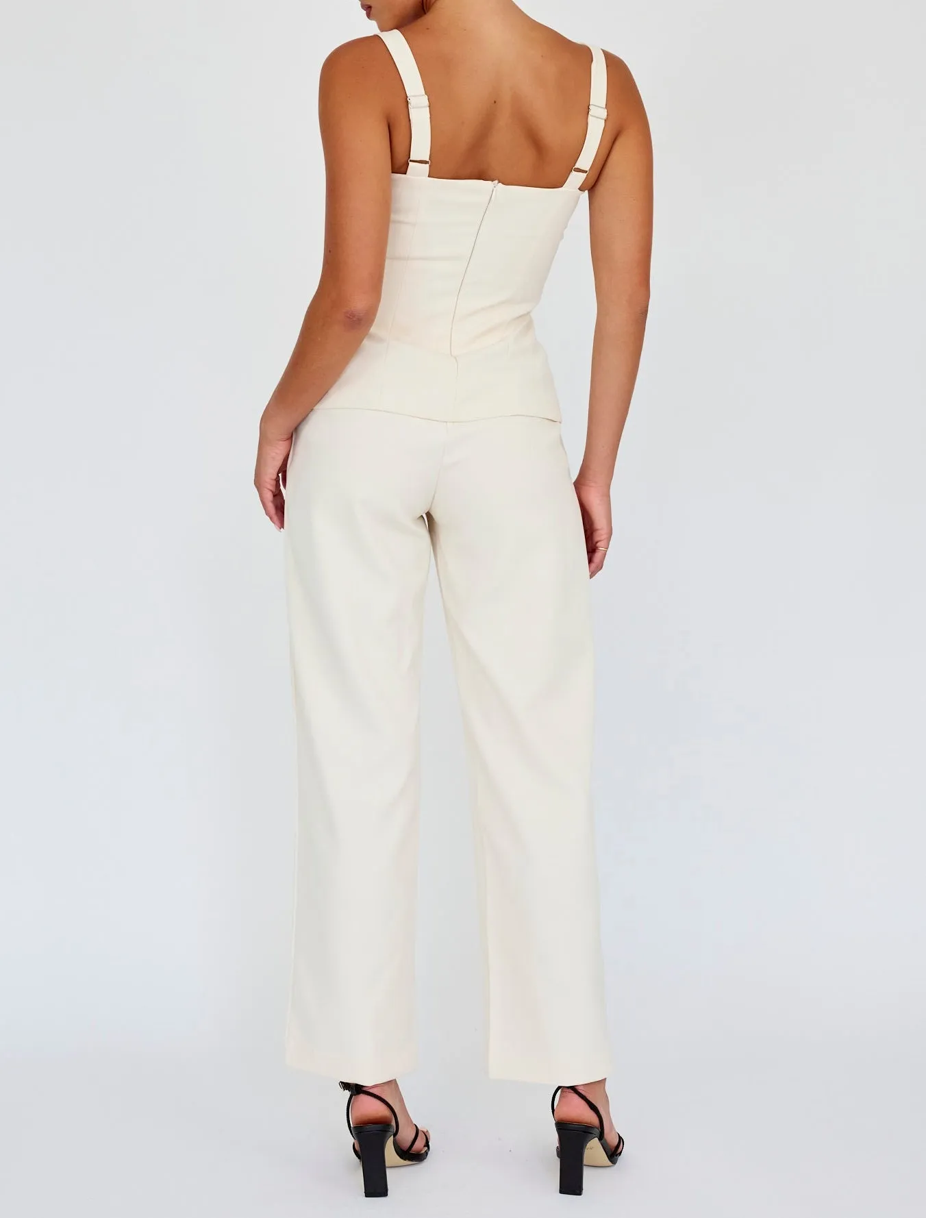 KLARA STRUCTURED ELEGANCE CORSET TOP (CREAM)