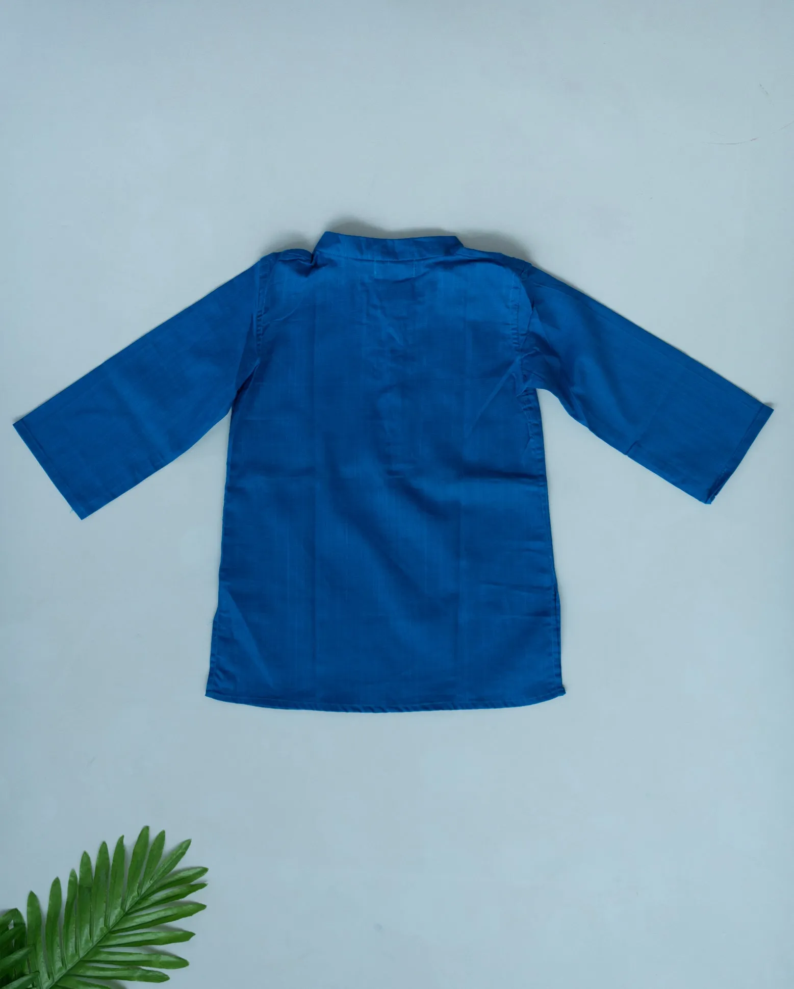 Klingaru Long Kurta - Solid Phirozi
