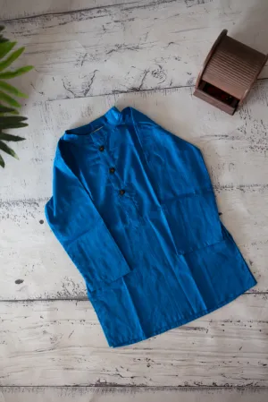Klingaru Long Kurta - Solid Phirozi