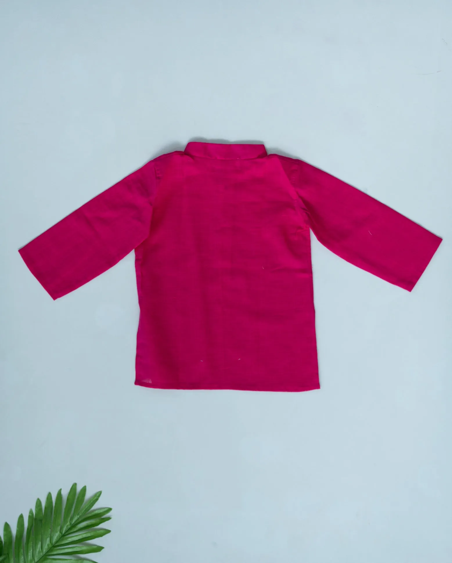 Klingaru Long Kurta - Solid Pink