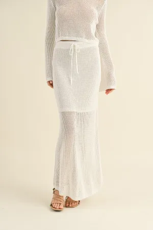 Knitted Long Skirt with Lining S3366ST