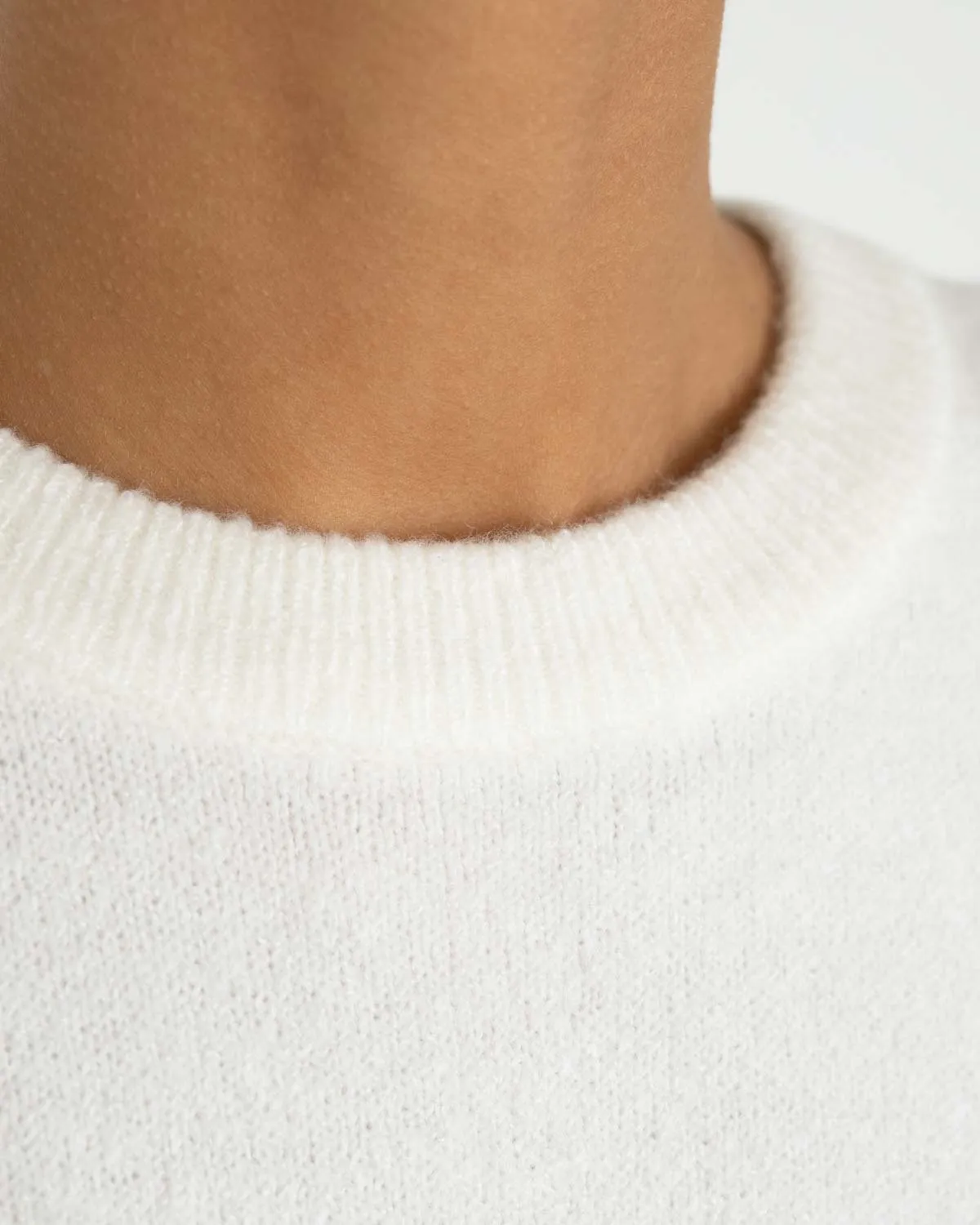 Knitted T-shirt White