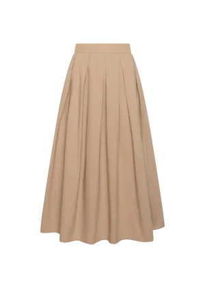 KYLIE DESERT TAN COTTON UNI SKIRT