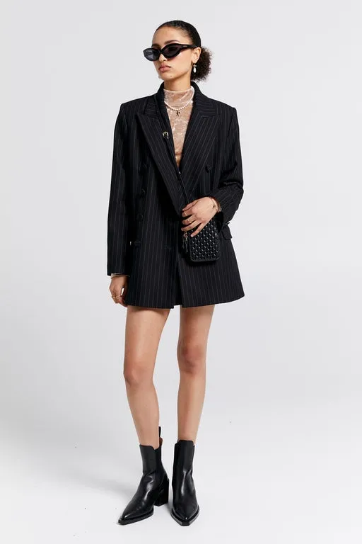 Kyoto Double Breasted Jacket Black