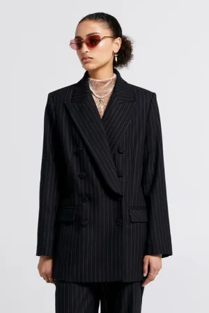 Kyoto Double Breasted Jacket Black