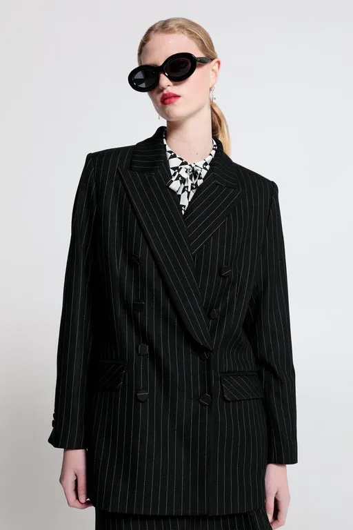 Kyoto Double Breasted Jacket Black