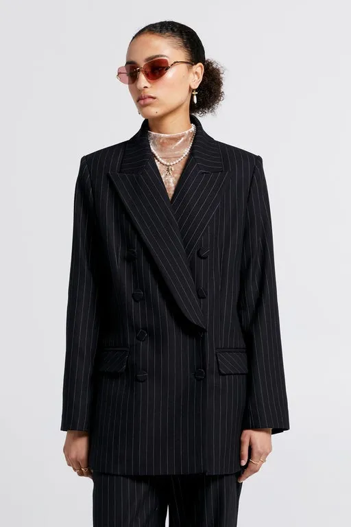 Kyoto Double Breasted Jacket Black