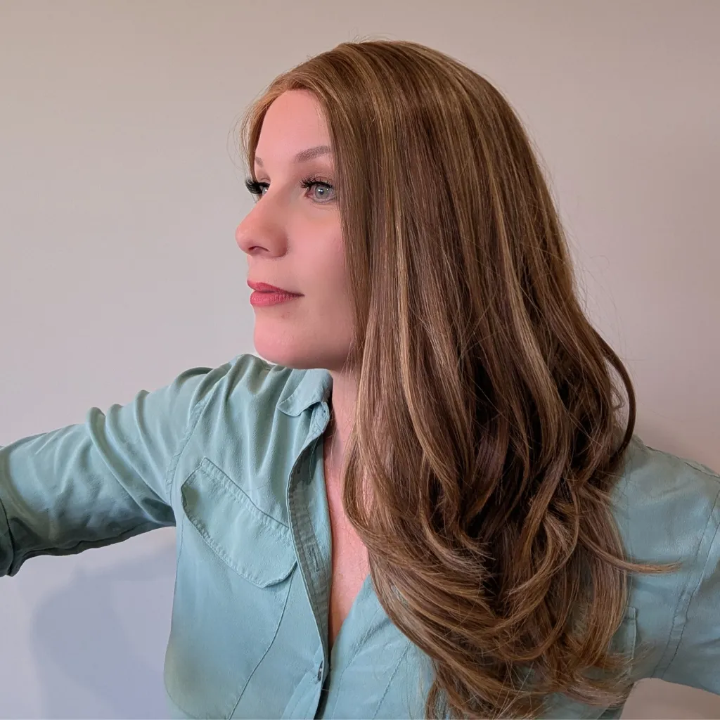 Lace Front Human Hair Wig | 14"/20" Inch Light Brown