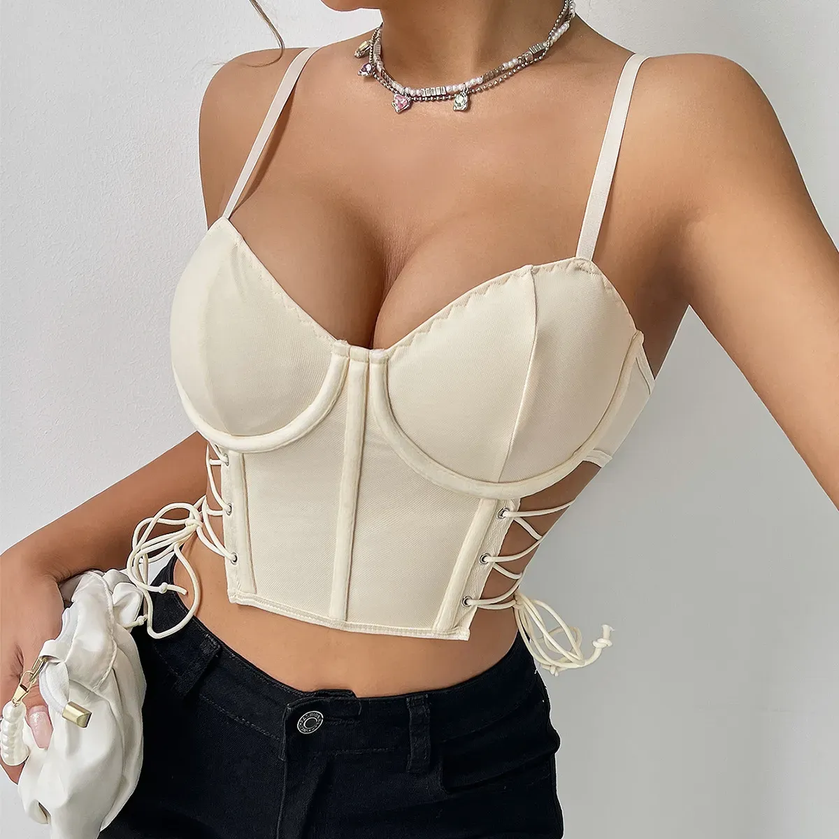 Laced in Luxury Push-Up Corset Top