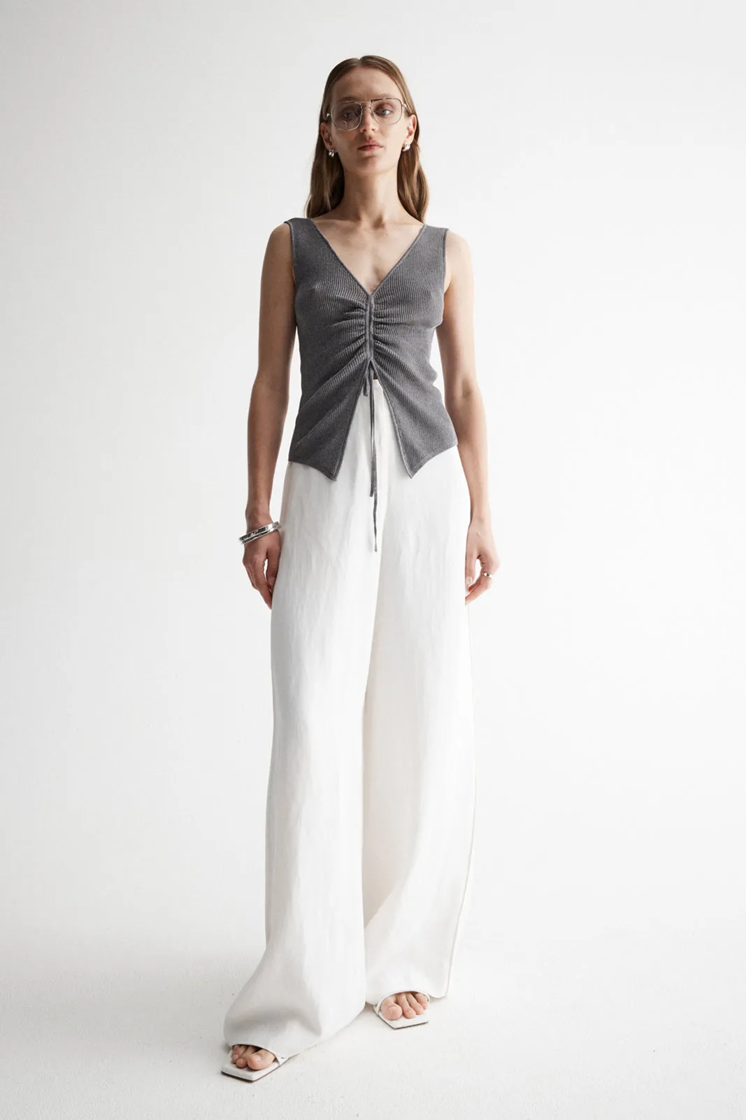 Laguna Metallic Knit Vest Top