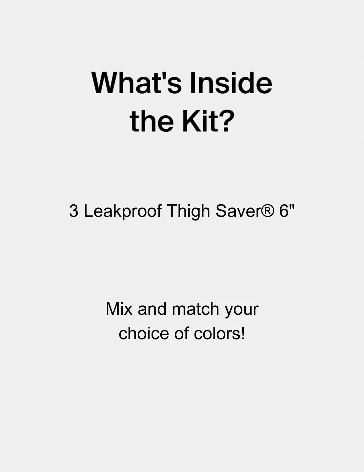 Leakproof Thigh Saver® 3-Pack
