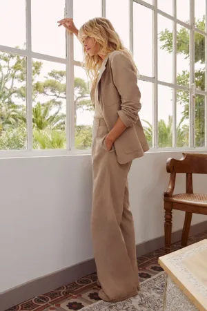 LINEN FITTED BLAZER