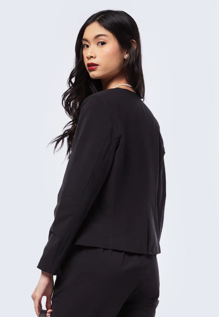 Long Sleeve Fitted Blazer