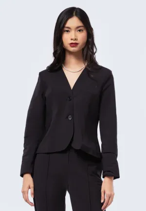 Long Sleeve Fitted Blazer