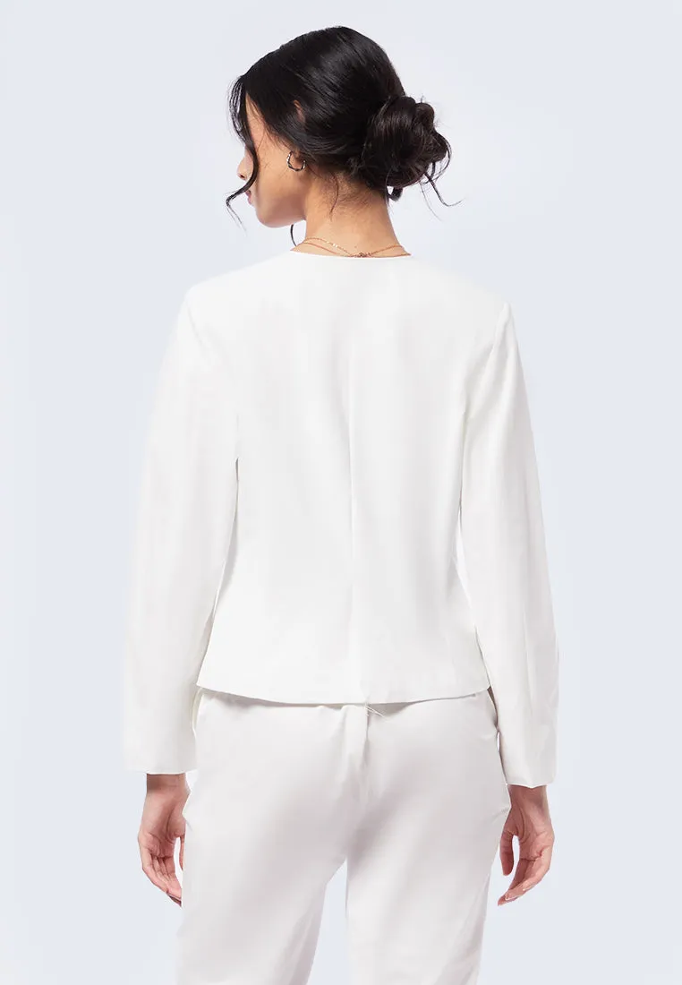 Long Sleeve Fitted Blazer