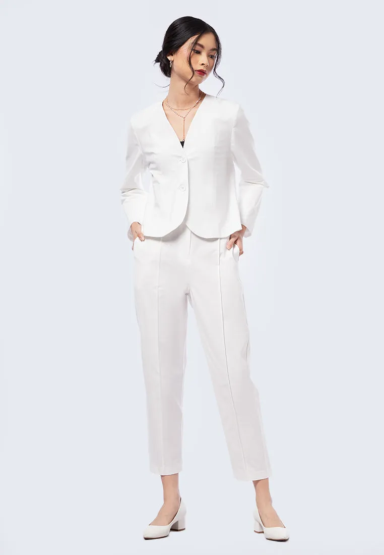 Long Sleeve Fitted Blazer