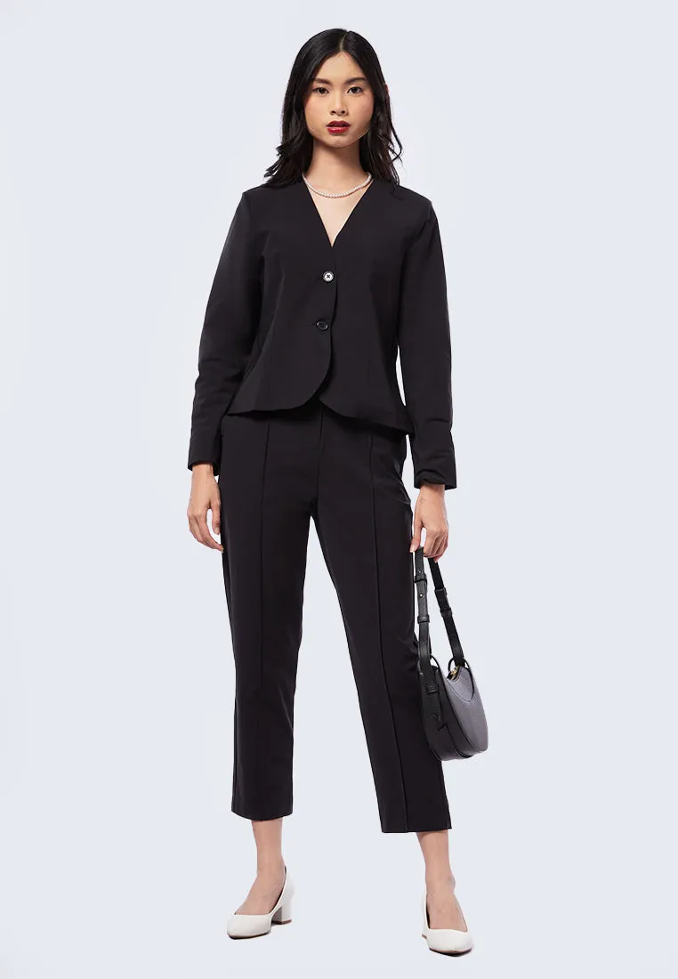 Long Sleeve Fitted Blazer