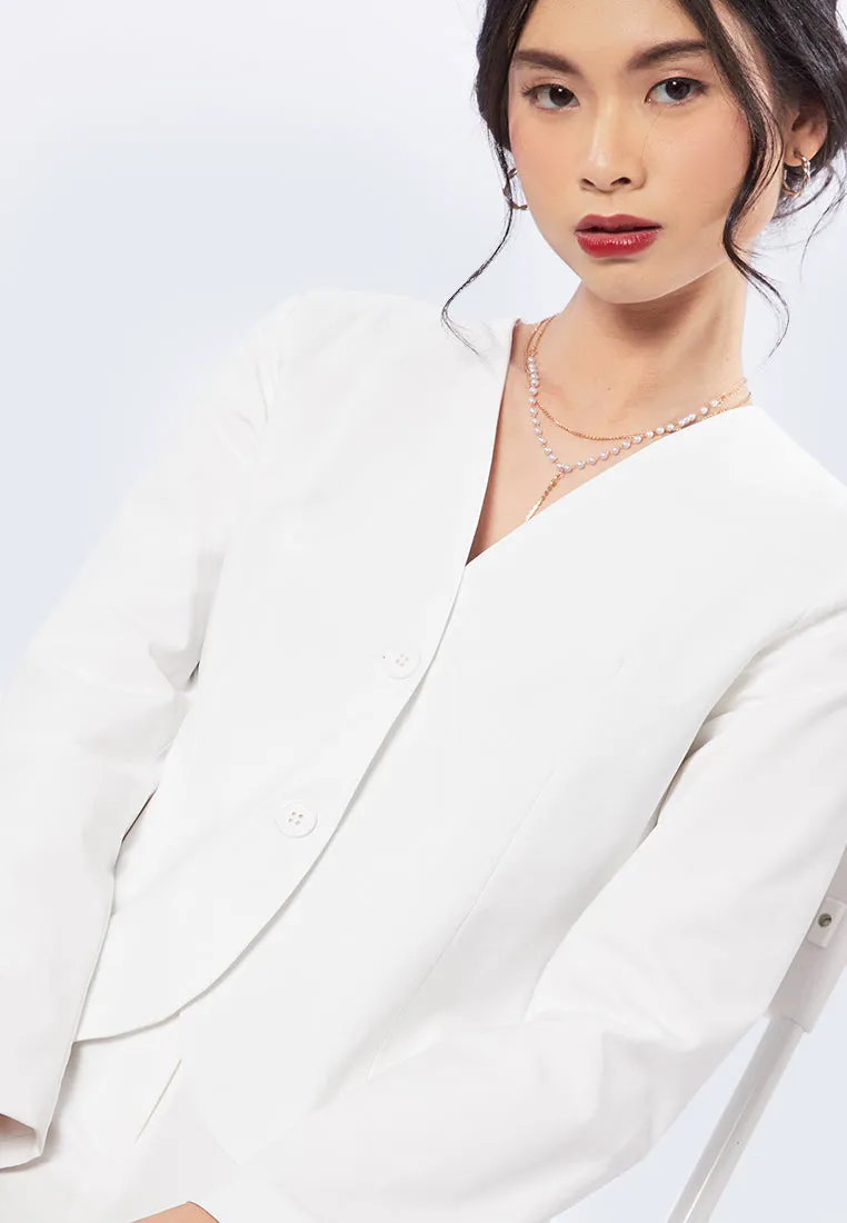 Long Sleeve Fitted Blazer