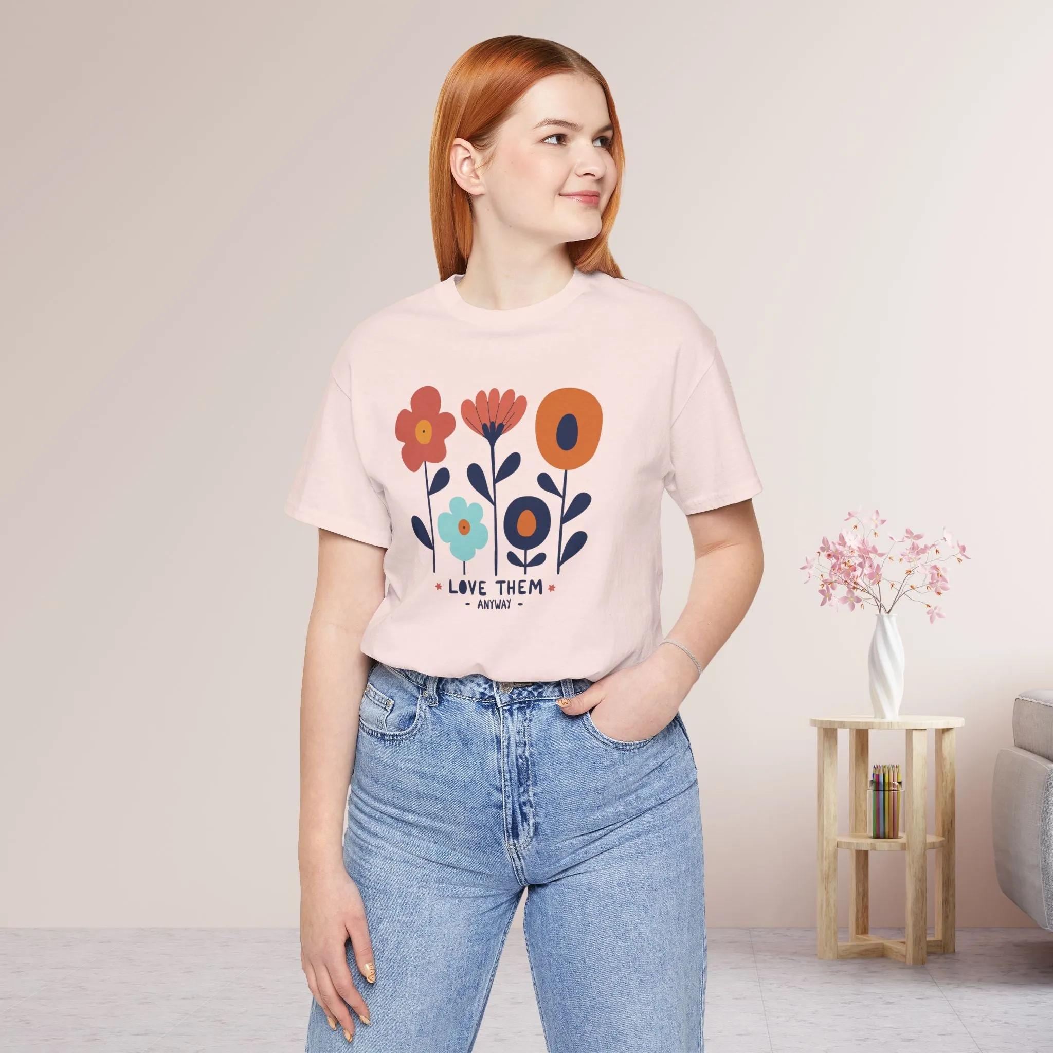 Love Them Anyway Soft Cotton Tee - Holiday Christian Shirt