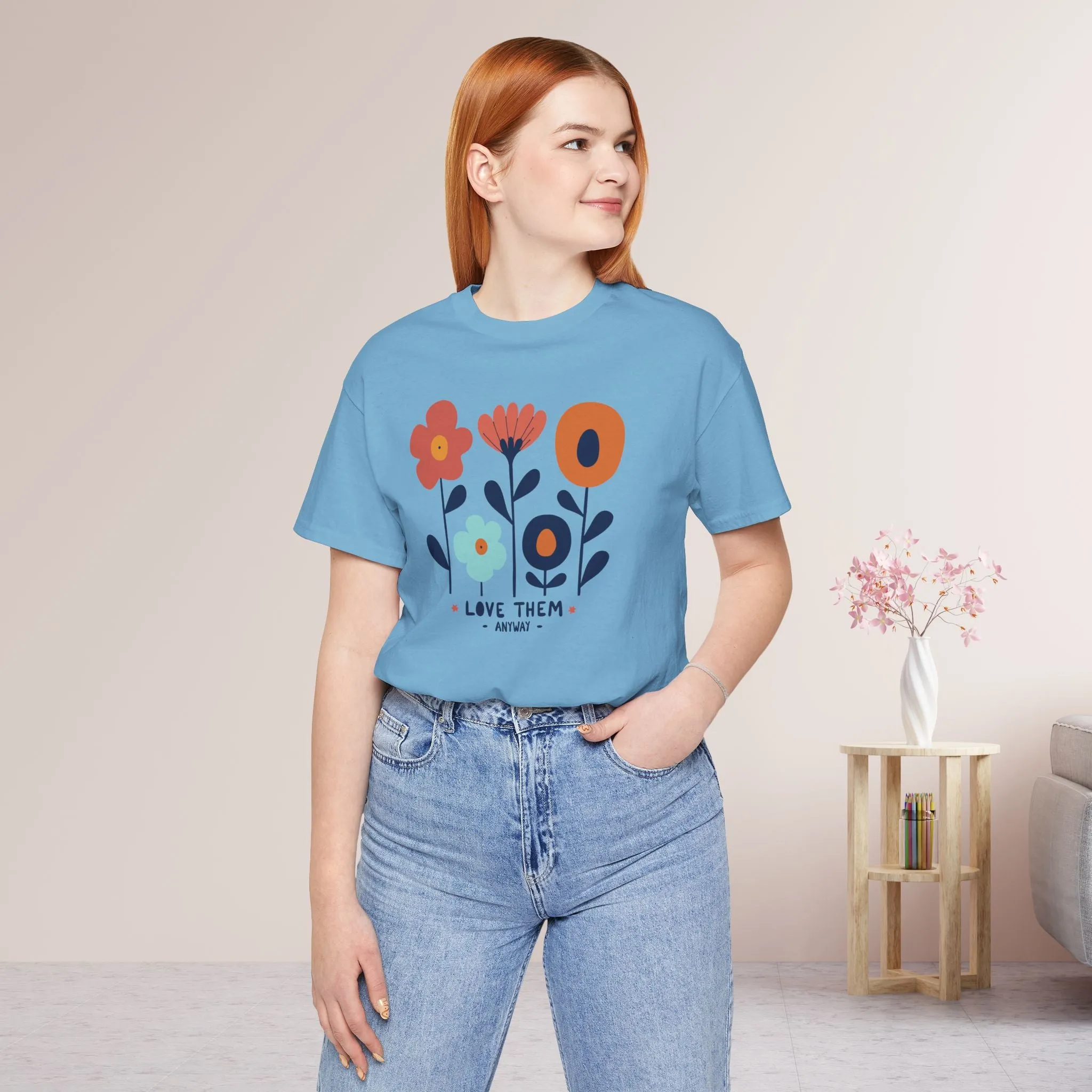 Love Them Anyway Soft Cotton Tee - Holiday Christian Shirt